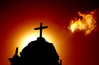 This photo of a cross atop a Christian house of worship was taken by photographer Miguel Ugalde from Mexico City. 